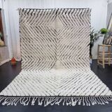 Handwoven traditional Berber wool rug, size 140 x 260 cm
