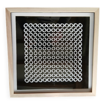 Victor Vasarely Deep Kinetic Screenprint V3