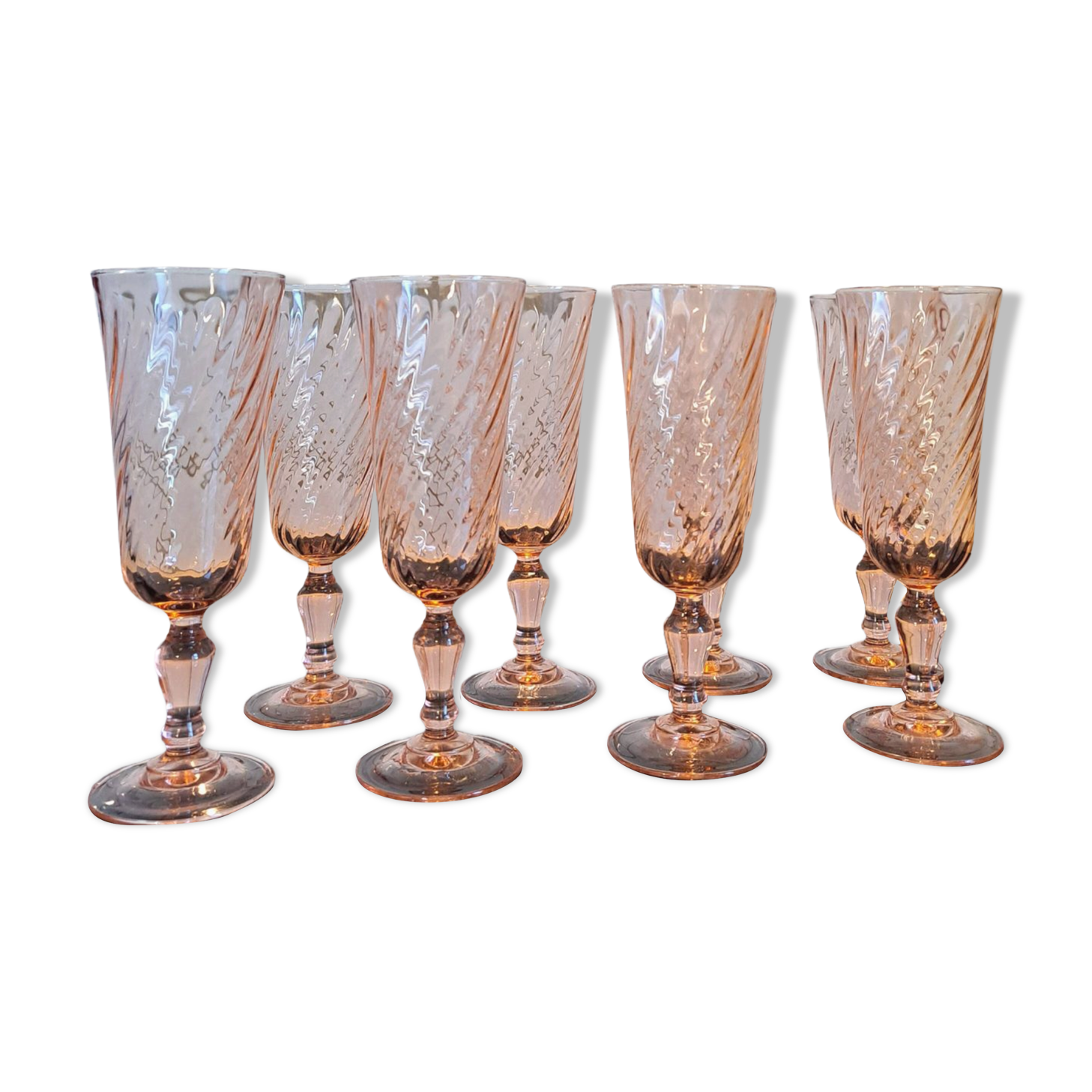 8 Rosaline champagne flutes
