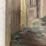 Huile sur panneau vintage