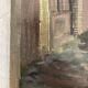Oil on vintage panel