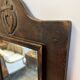 Antique carved wooden mirror – Sacred Heart decoration – 19th century