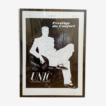 Affiche publicitaire Unic 20 mars 1937