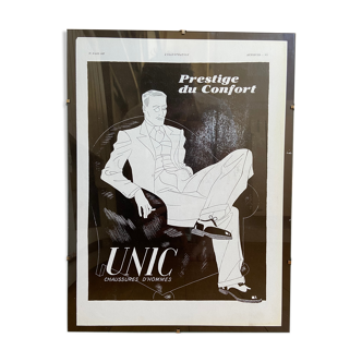 Affiche publicitaire Unic 20 mars 1937