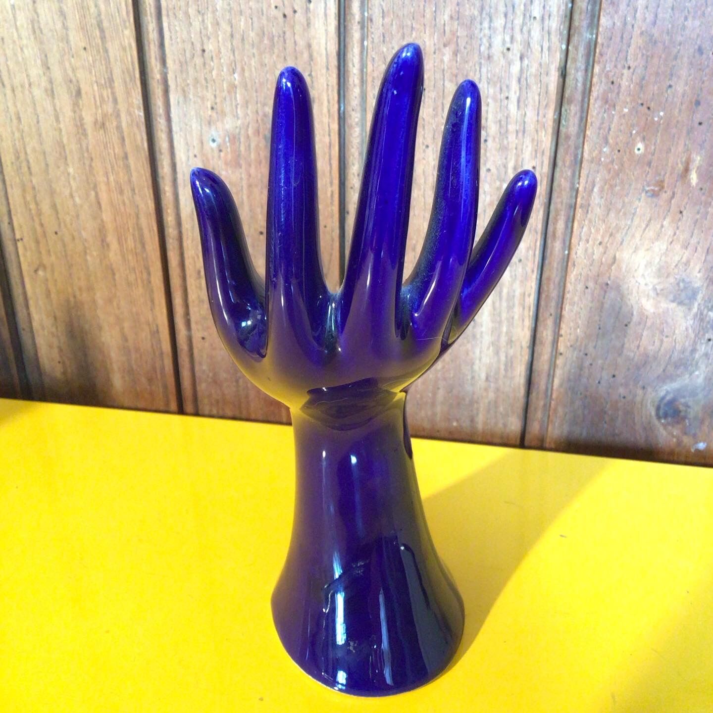 Blue baguier hand