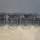 Vintage chrome dining chairs by Effezeta, 1970s - set of 4