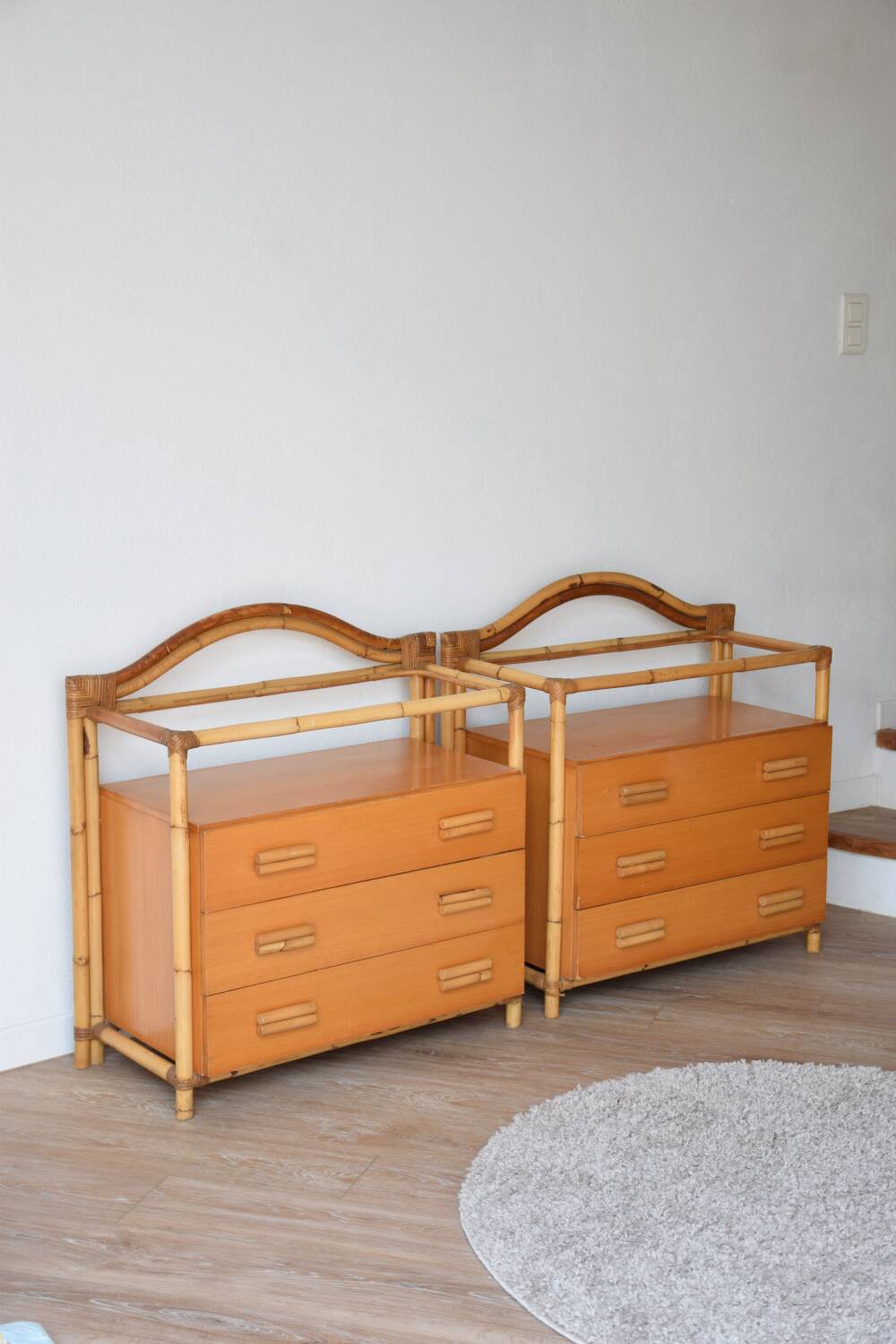 Bamboo chest of drawers