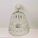 Minimalist simple glass hanging lamp USSR 1970s
