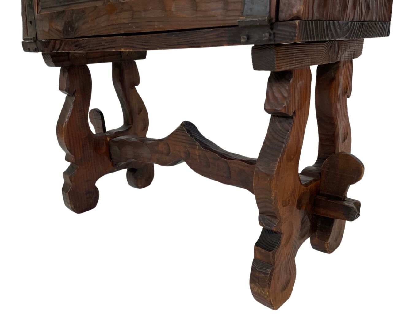 Vintage brutalist spanish wall cabinet cupboard design