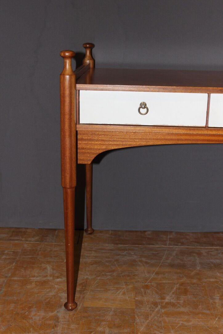 Flat Desk Three Drawers And Lacquer Maison Gauthier Around 1960