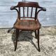 Authentic vintage Baumann turned wood armchair
