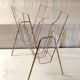 Art Deco style magazine rack in gilt metal - mid-20th century