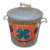 Bassine zinc couvercle jardin