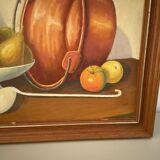 Tableau huile sur toile nature morte