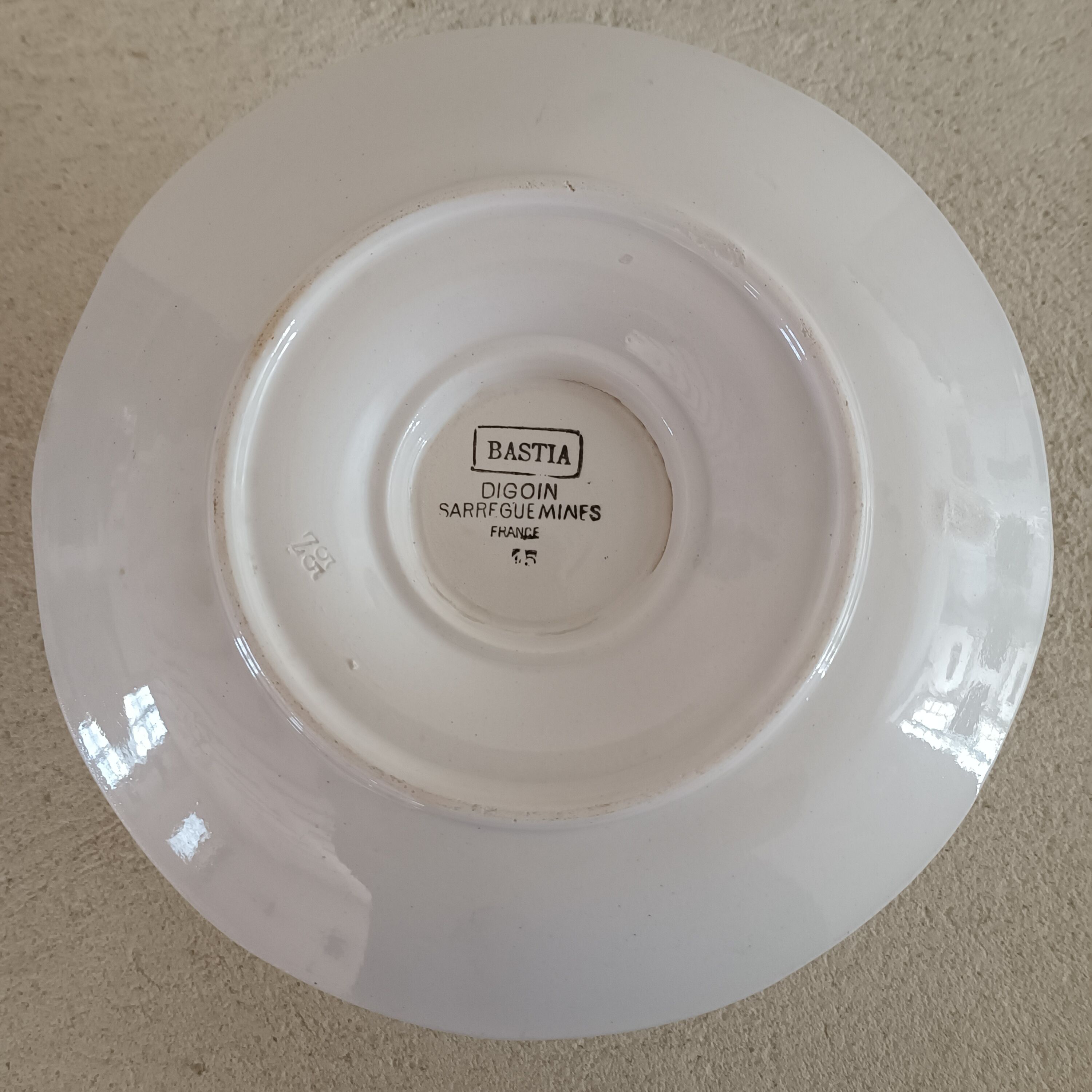 Saucière double earth of iron Digoin Sarreguemines