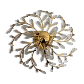 Applique design en verre de cristal et métal doré, années 1980, allemagne