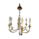 6-light bronze chandelier Louis XVI