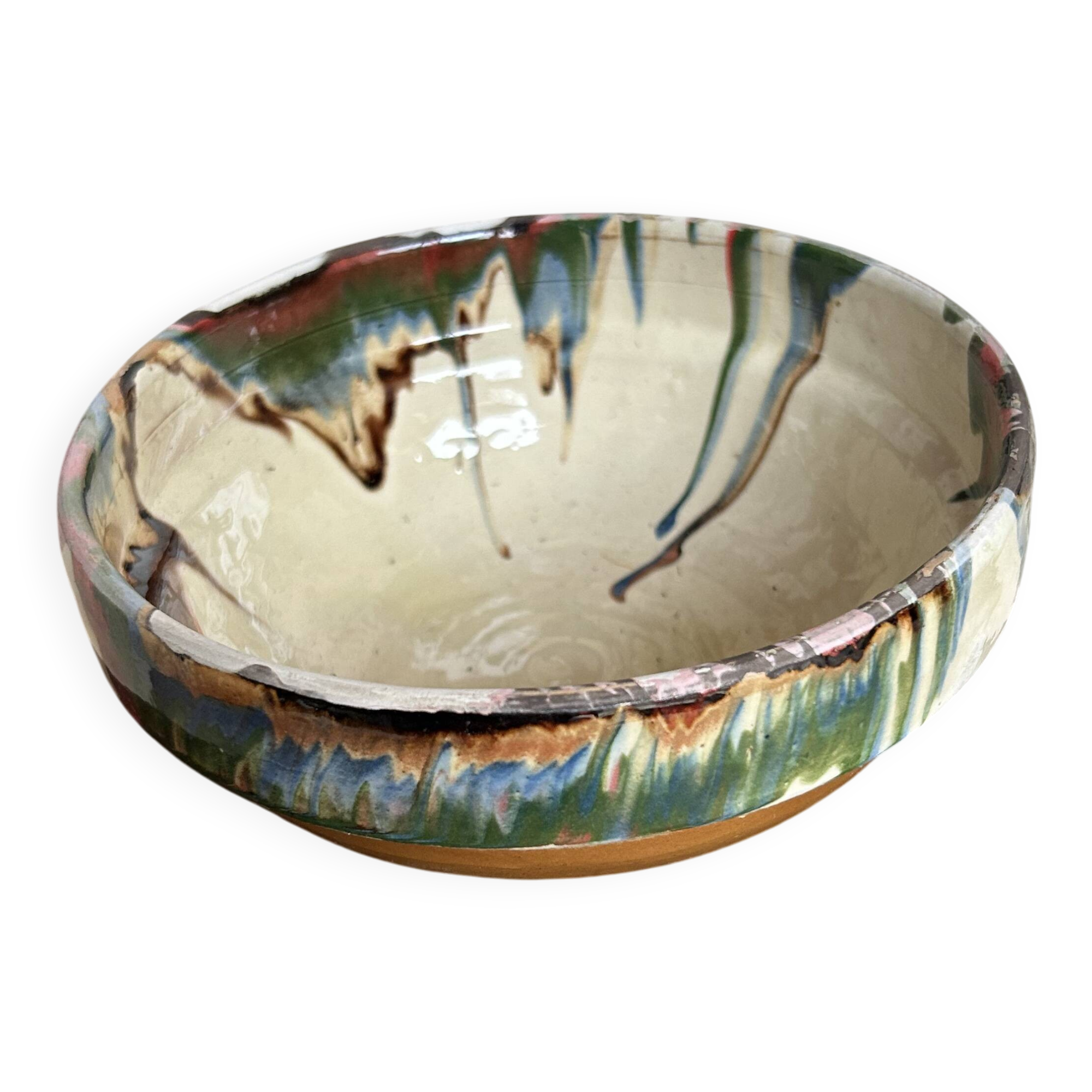 Painted terracotta bowl