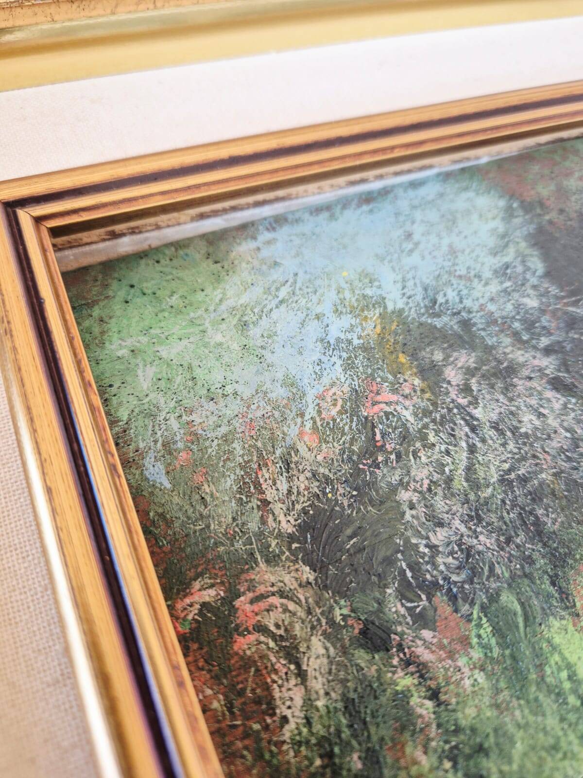 Tableau Huile sur Bois "Primavera" par Guido Bertuzzi - École Milanaise (19