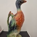 Vintage 1970s ceramic duck carafe.