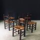 French Provincial Dining Chairs by Charles Dudouyt, France, 1940s, Set of 6