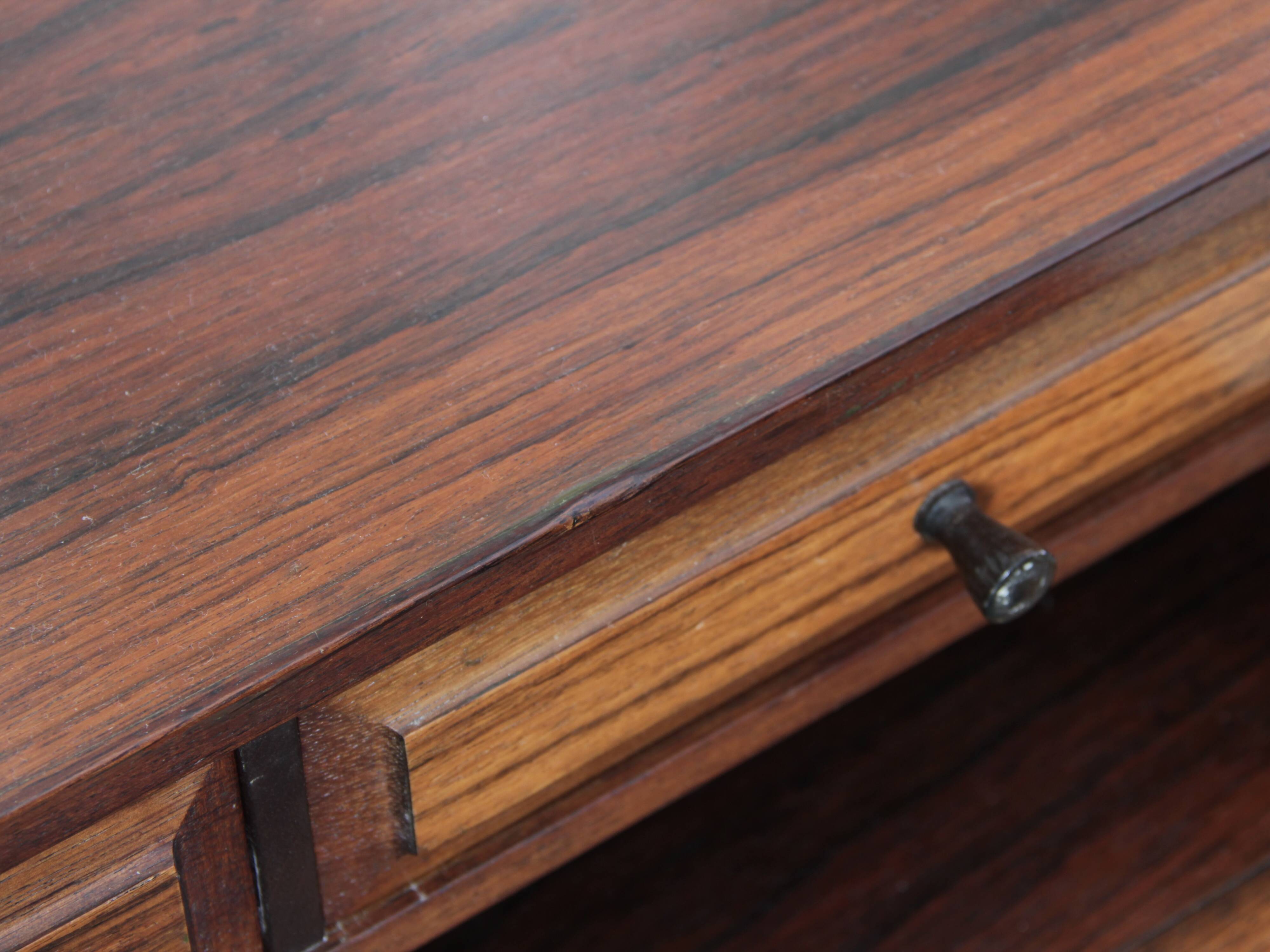 Bureau à gradin scandinave en palissandre de Rio