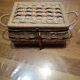 Petite boite a couture en osier vintage