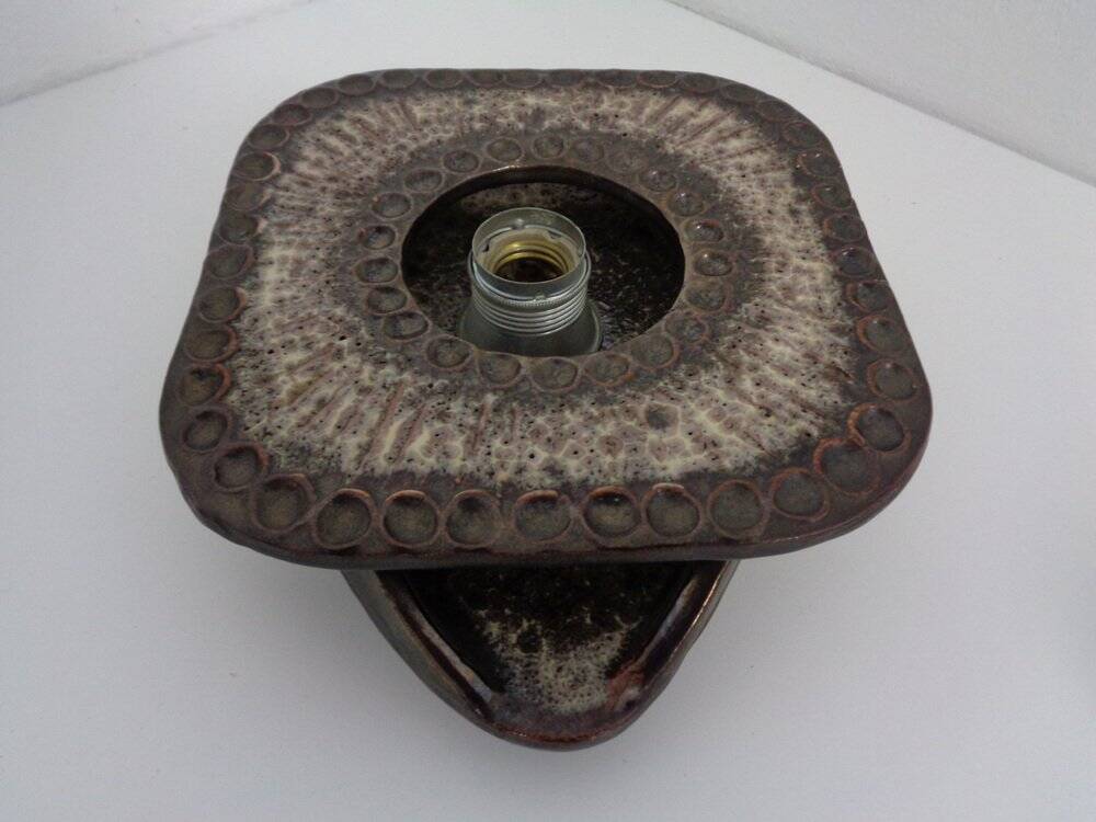 German Pop Art ceramic wall lamps, 1970s, set of 2