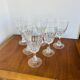 8 crystal d'arques pompadour wine or water glasses from the 1990s