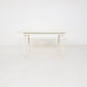 Table beige en bois extensible