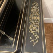 Napoleon III secretary with tiers - Blackened wood, enhanced with brass 19th century