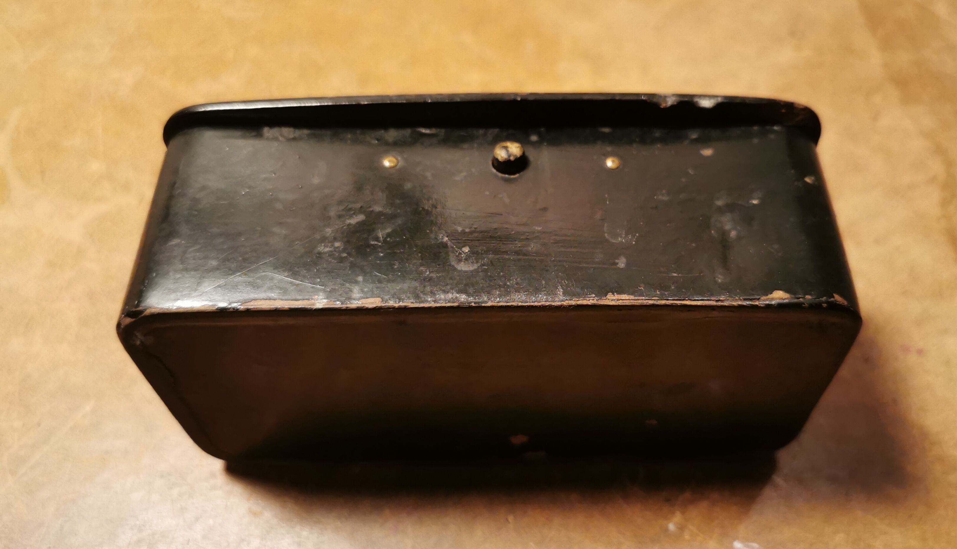 Small painted wooden box