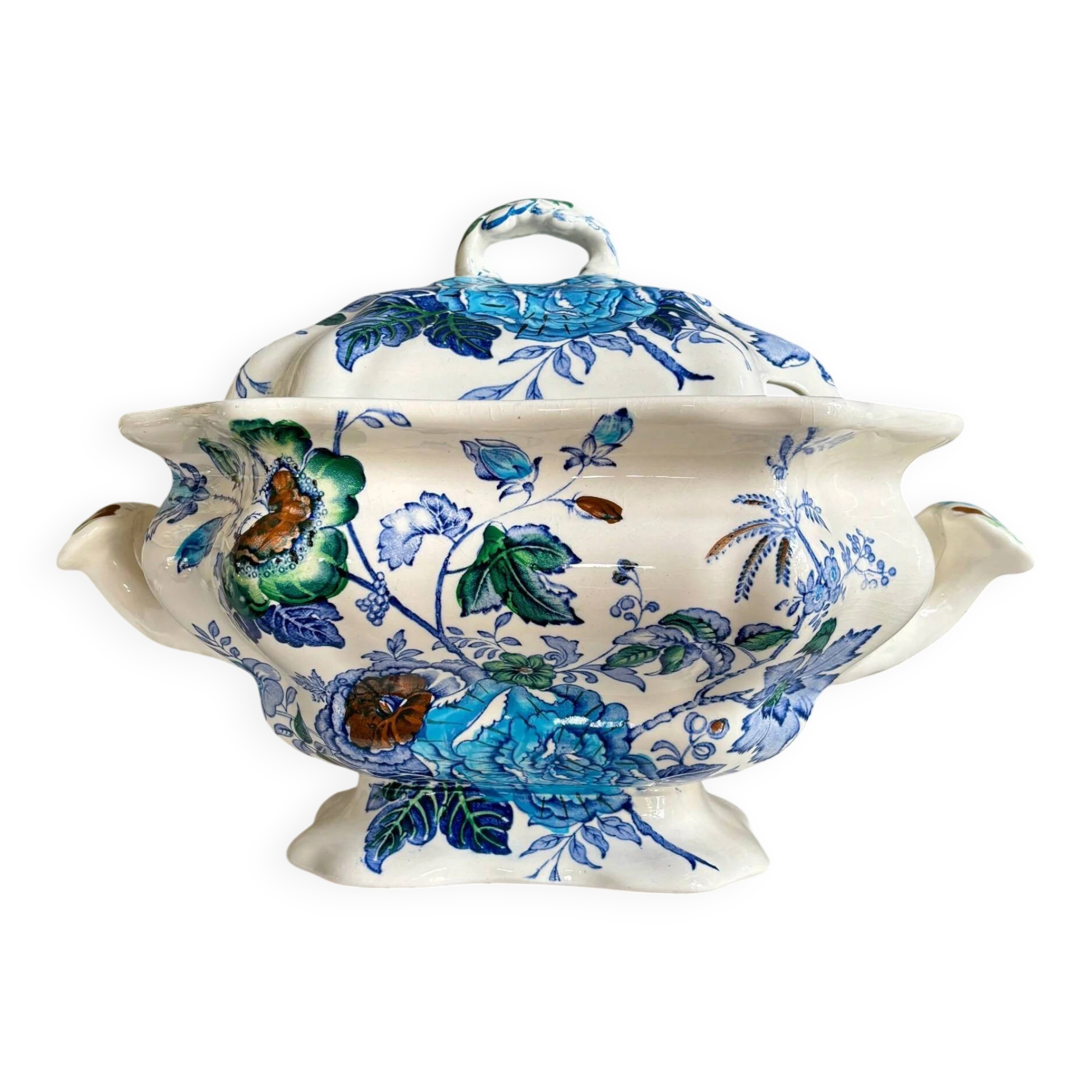 Mason's ironstone soup tureen, "Belvedere" service - early 20th century