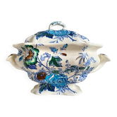 Soupière Mason's en terre de fer polychrome, service "Belvedere" - début XXème siècle