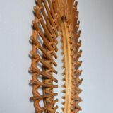 rattan mirror 42x60cm