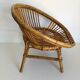 Bureau enfant en rotin avec son fauteuil