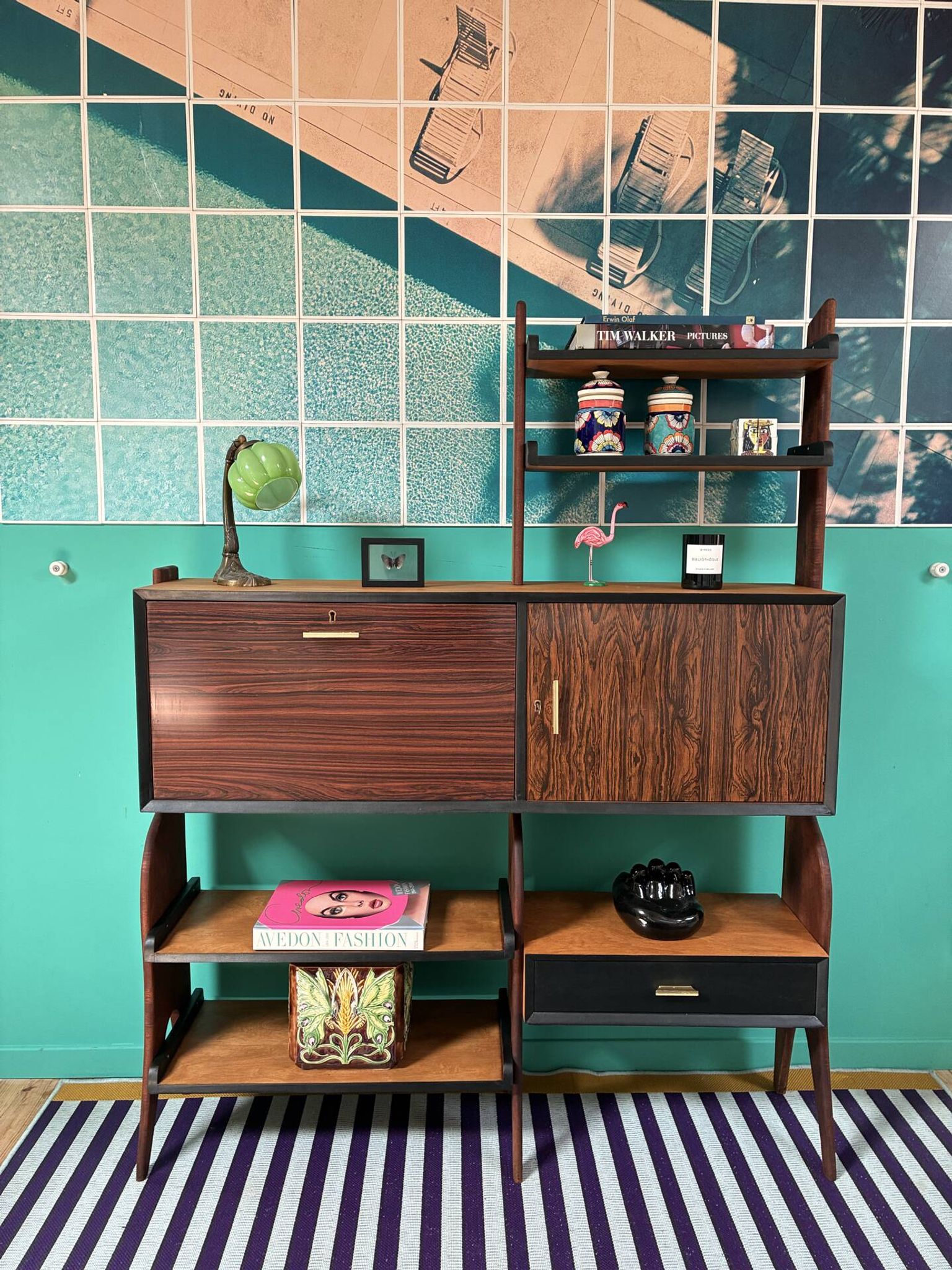 Bibliothèque Vintage Scandinave
