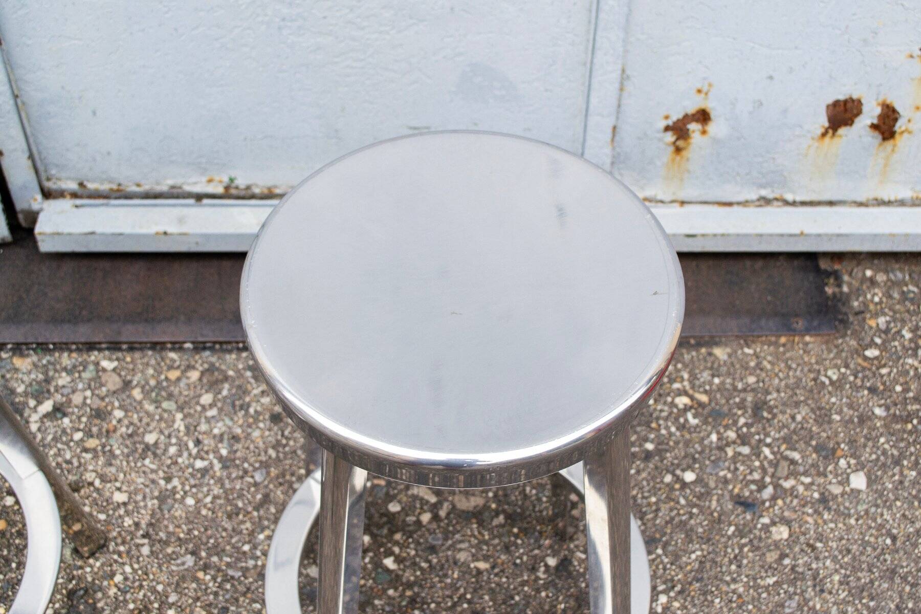 Sgabelli Déjà-Vu in aluminum by Naoto Fukasawa per Magis, inizio XXI secolo, set of 3