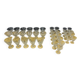 Daum France: part of a cut crystal stemware service