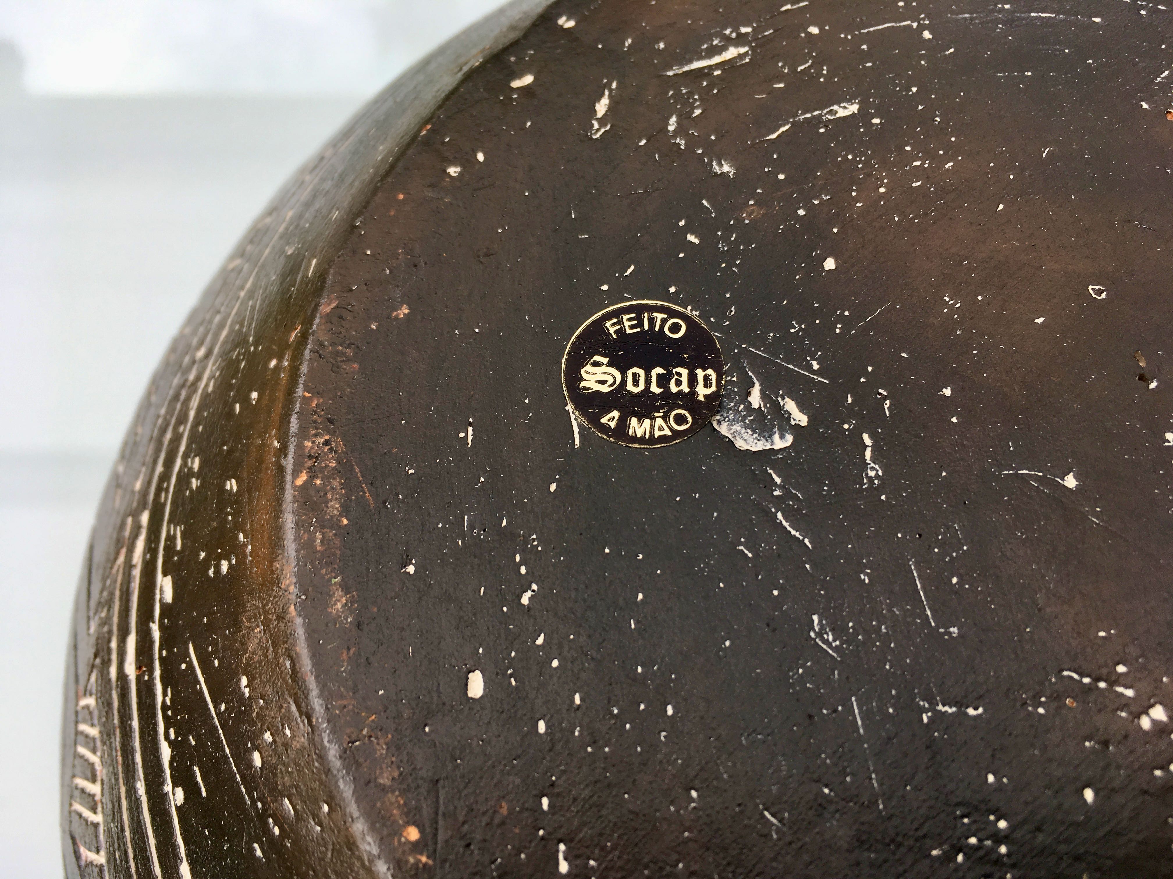 Handmade earthen vase
