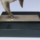 Pair of designer black marble bronze fish bookends