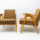 Pair of mid century Czechoslovak armchairs, 1960