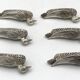 6 vintage DUCK-shaped knife rests, silver-plated metal, SILEA