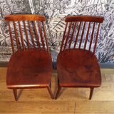 Pair of Ikea Stockholm chairs
