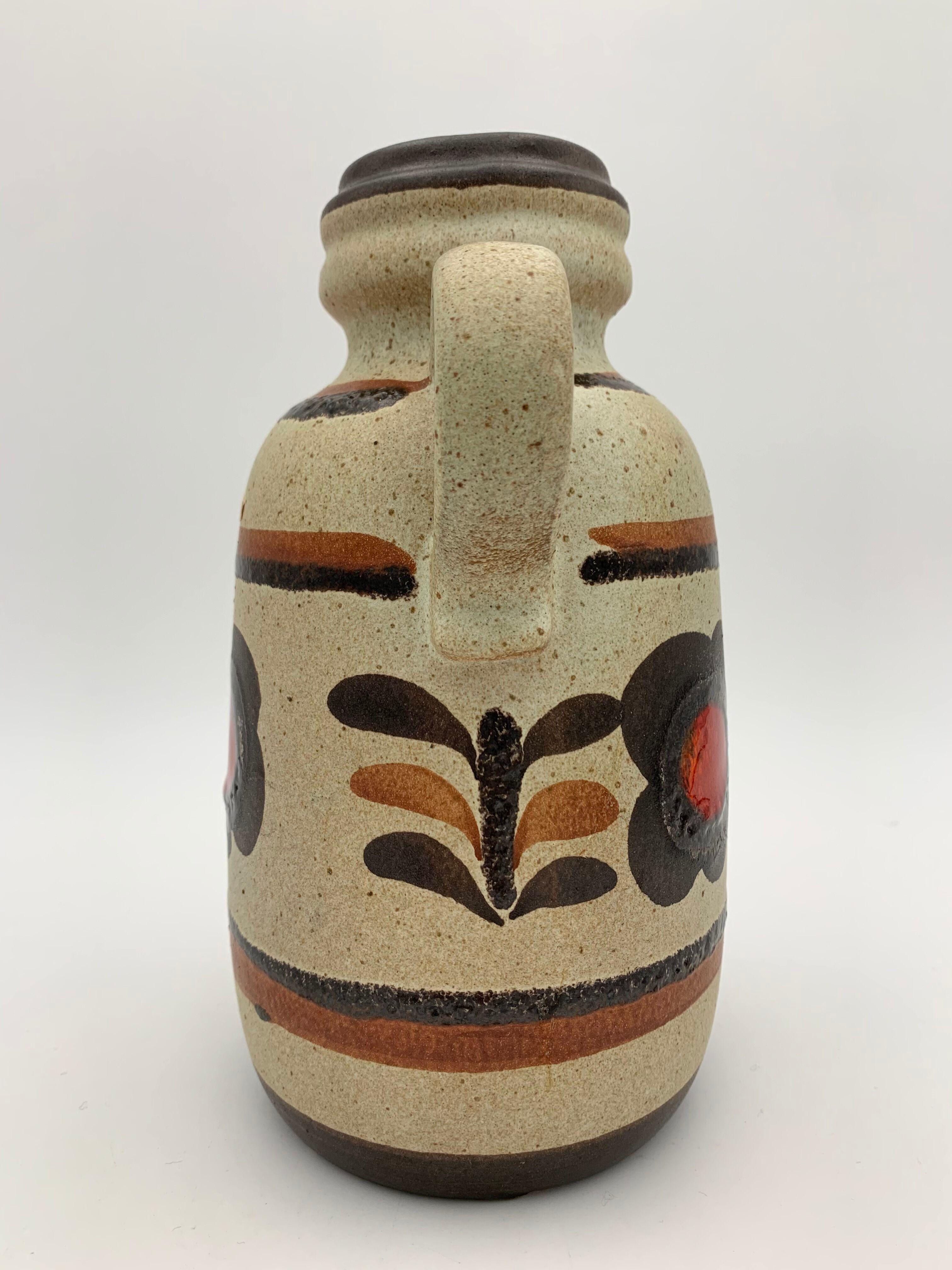 Vintage Scheurich West Germany Ceramic Vase, Numbered 413-20 - 1960s