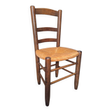 4 brutalist straw chairs