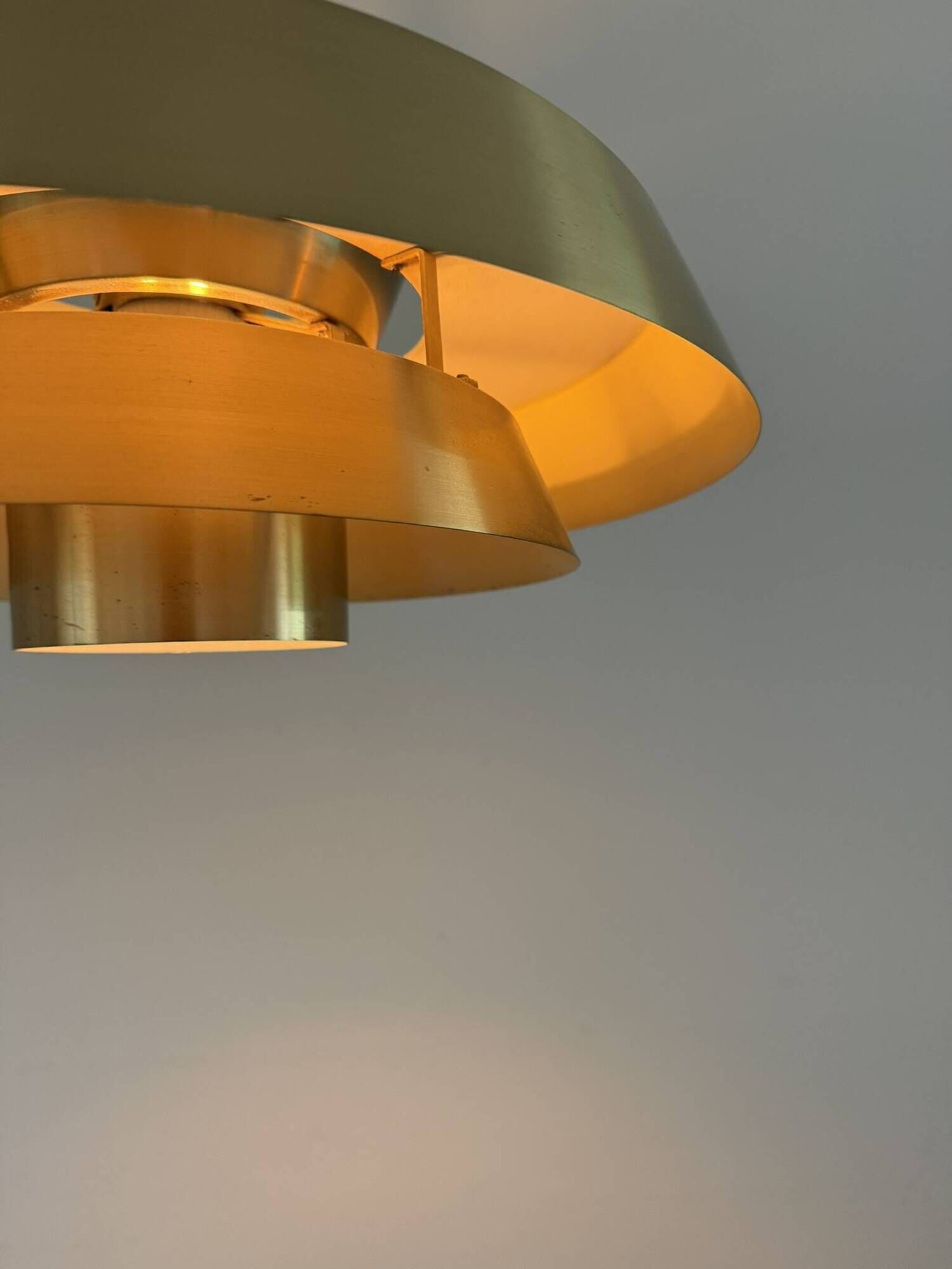 Vintage Fog & Morup Nova pendant - Brass - Jo Hammerborg - Danish design lamp