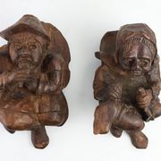 Hand-Carved Oak Wall Figure of a man, France ca. 1850