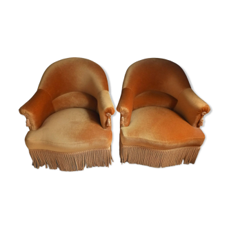 Pair of “toad” armchairs