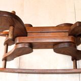 Vintage wooden rocking horse
